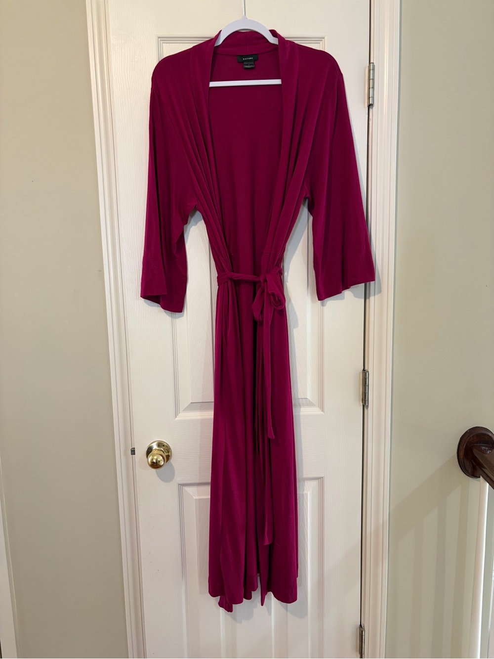 Natori Womens Ruby Shangri La Knit Robe Size S EUC SOFT